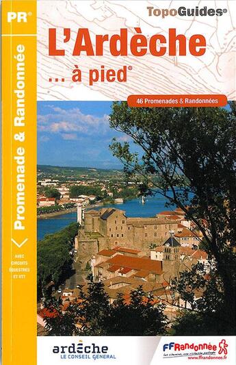 Couverture du livre « L'Ardèche..; à pied (édition 2014) » de  aux éditions Ffrp