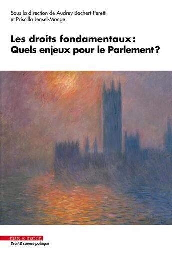 Couverture du livre « Les droits fondamentaux : Quels enjeux pour le Parlement ? » de Priscilla Jensel-Monge et Collectif et Audrey Bachert-Peretti aux éditions Mare & Martin