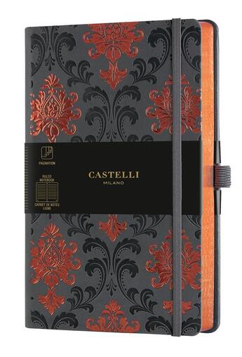 Couverture du livre « Carnet copper and gold grand format ligné baroque copper » de  aux éditions Castelli Milano