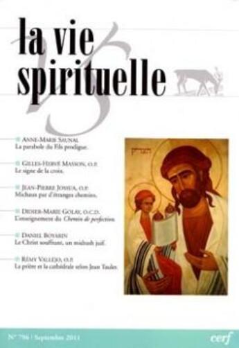 Couverture du livre « La vie spirituelle numero 796 » de  aux éditions Cerf