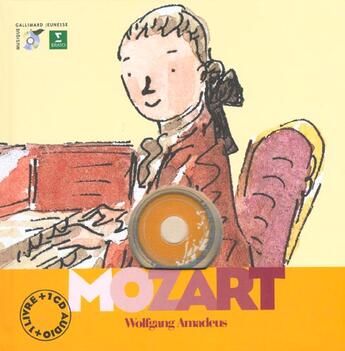 Couverture du livre « Wolfgang Amadeus Mozart » de Yann Walcker aux éditions Gallimard-jeunesse