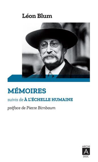 Couverture du livre « Mémoires » de Leon Blum aux éditions Archipoche