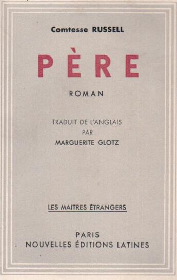 Couverture du livre « Père » de Russel aux éditions Nel