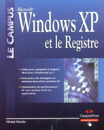 Couverture du livre « Windows xp et le registre » de Michel Pelletier aux éditions Pearson