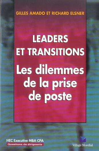 Couverture du livre « Leaders et transitions » de  aux éditions Pearson