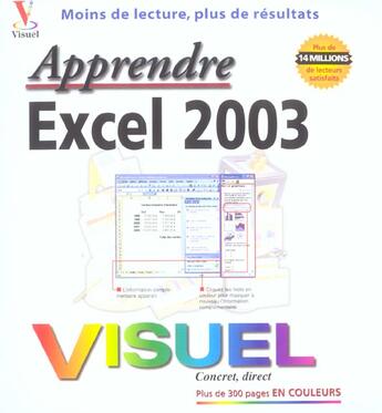 Couverture du livre « Apprendre Excel 2003 » de Marnagraphics aux éditions First Interactive