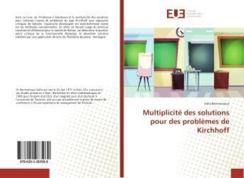 Couverture du livre « Multiplicité des solutions pour des problèmes de Kirchhoff » de Safia Benmansour aux éditions Editions Universitaires Europeennes