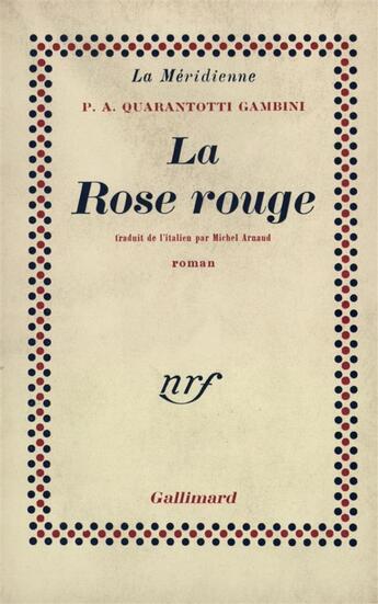 Couverture du livre « Rose Rouge » de Quarantott aux éditions Gallimard