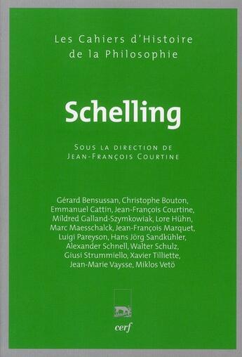 Couverture du livre « Schelling » de Jean-Francois Courtine aux éditions Cerf