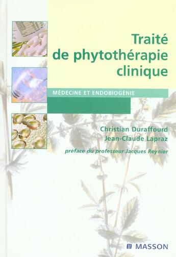 Couverture du livre « Traite de phytotherapie clinique - pod » de Duraffourd/Lapraz aux éditions Elsevier-masson