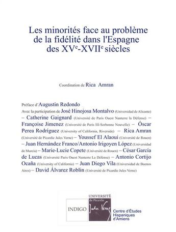 Couverture du livre « Les minorités face au problème de la fidélité dans l'Espagne des XVe-XVIIe siècles » de  aux éditions Indigo Cote Femmes