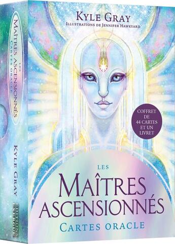 Couverture du livre « Les Maîtres Ascensionnés - Cartes Oracle » de Kyle Gray et Jennifer Hawkyard aux éditions Exergue