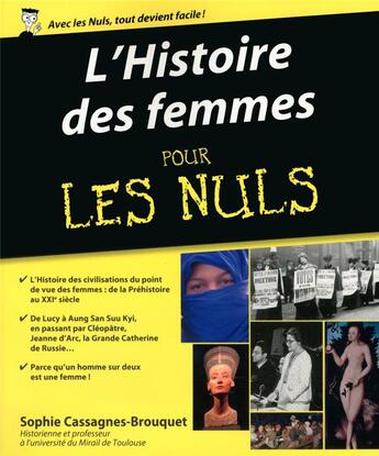 Couverture du livre « L'histoire des femmes pour les nuls » de Sophie Brouquet aux éditions First