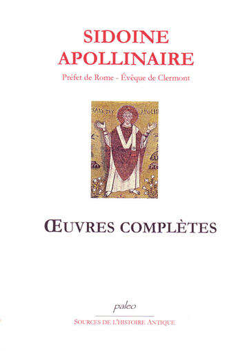 Couverture du livre « Oeuvres complètes » de Sidoine Apollinaire aux éditions Paleo