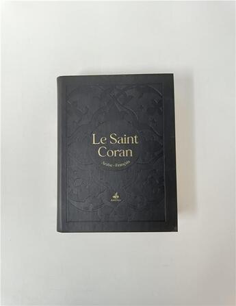 Couverture du livre « Saint coran - bilingue (arabe,francais) - poche (10x14) - noir - dorure » de Revelation aux éditions Albouraq