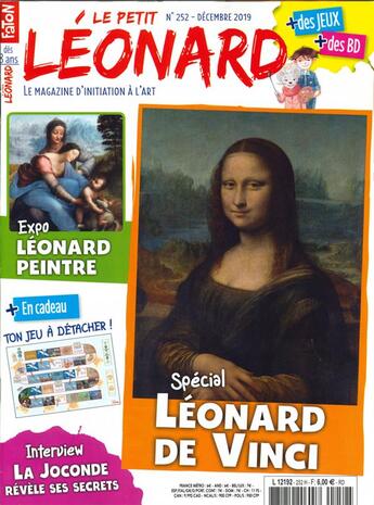 Couverture du livre « Le petit leonard n 252 leonard de vinci - decembre 2019 » de  aux éditions Le Petit Leonard