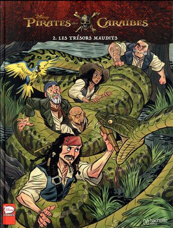 Couverture du livre « Pirates des Caraïbes t.2 ; les trésors maudits » de Disney aux éditions Hachette Comics