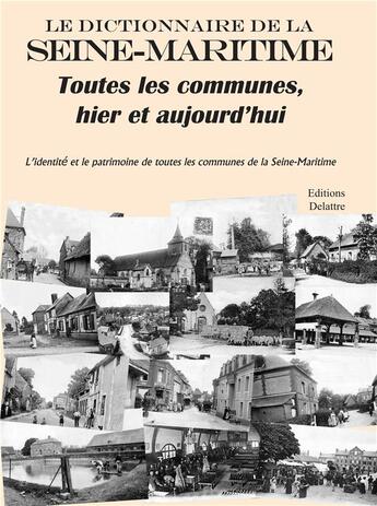 Couverture du livre « Le dictionnaire de la Seine-Maritime ; toutes les communes hier, et aujourd'hui ; l'identité et le patrimoine de toutes les communes de la Seine-Maritime » de  aux éditions Delattre