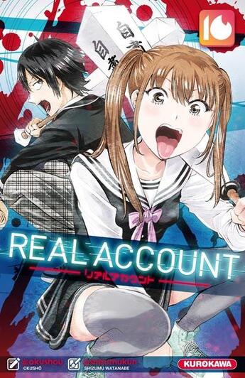 Couverture du livre « Real account Tome 16 » de Shizumu Watanabe et Okushou aux éditions Kurokawa