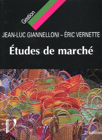 Couverture du livre « Etudes de marche 2eme edition » de Giannelloni J.L. aux éditions Vuibert