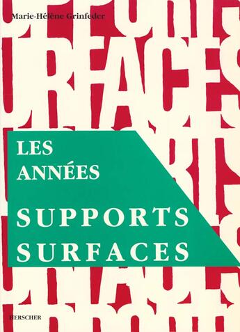 Couverture du livre « Annees supports surfaces » de Grinfeder aux éditions Herscher