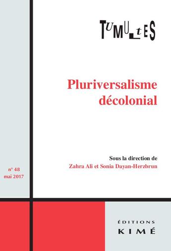 Couverture du livre « Tumultes N48 » de  aux éditions Kime