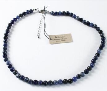 Couverture du livre « Collier sodalite perles rondes 8 mm » de  aux éditions Dg-exodif