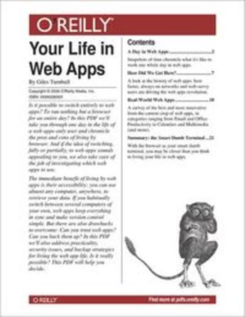 Couverture du livre « Your Life in Web Apps » de Giles Turnbull aux éditions O Reilly