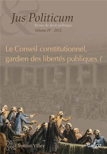 Couverture du livre « Jus politicum n.4 : science du droit et démocratie » de  aux éditions Dalloz