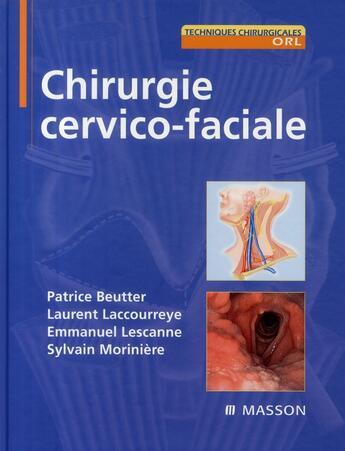 Couverture du livre « Chirurgie cervico-faciale » de Beutter aux éditions Elsevier-masson