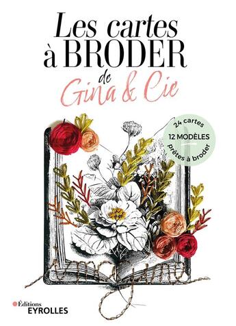 Couverture du livre « Les cartes à broder de Gina & Cie » de Melanie Barbe Arroyo aux éditions Eyrolles