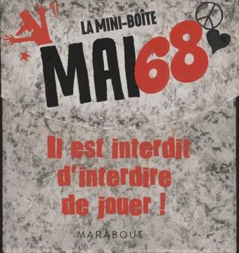 Couverture du livre « Mini boîte apéro culte spécial mai 68 » de  aux éditions Marabout