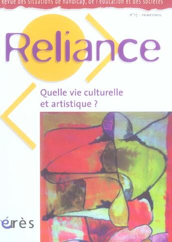 Couverture du livre « Quelle vie culturelle et artistique? » de  aux éditions Eres