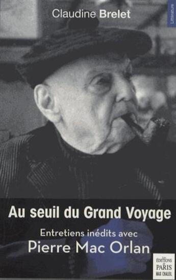 Couverture du livre « Au seuil du grand voyage » de Brelet Claudine aux éditions Paris
