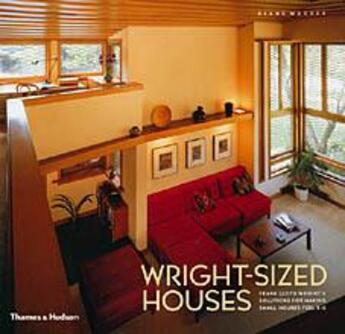 Couverture du livre « Wright sized houses » de Maddex aux éditions Thames & Hudson