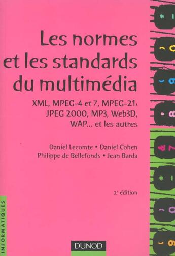 Couverture du livre « Normes Et Standard Multimedia » de Lecorte aux éditions Dunod