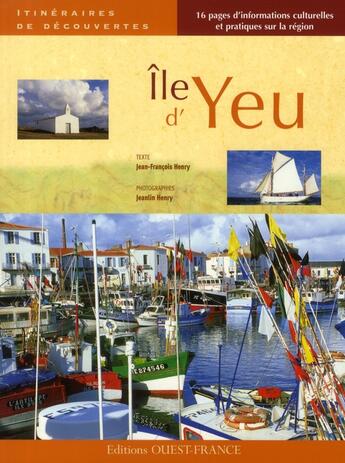 Couverture du livre « Île d'Yeu » de Henry aux éditions Ouest France