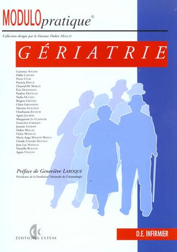 Couverture du livre « Gériatrie » de  aux éditions Vuibert