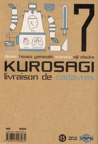 Couverture du livre « Kurosagi ; livraison de cadavres t.7 » de Eiji Otsuka et Housui Yamazaki aux éditions Pika