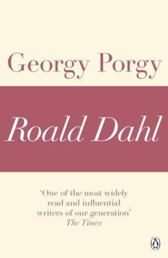 Couverture du livre « Georgy Porgy (A Roald Dahl Short Story) » de Roald Dahl aux éditions Penguin Books Ltd Digital