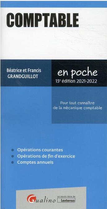 Couverture du livre « Comptable (13e édition) » de Beatrice Grandguillot et Francis Grandguillot aux éditions Gualino