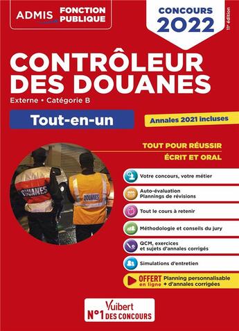 Couverture du livre « Concours contrôleur des douanes : catégorie B - tout-en-un branches opérations commerciales, surveillance » de Dominique Dumas et Louise Eisenstein aux éditions Vuibert