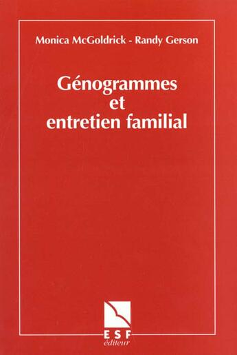 Couverture du livre « Genogrammes et entretien familial » de Gerson/Mcgoldrick aux éditions Esf