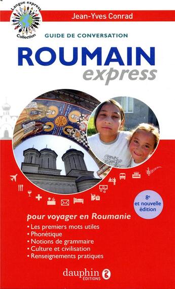 Couverture du livre « Roumain express ; guide de conversation » de Jean-Yves Conrad aux éditions Dauphin