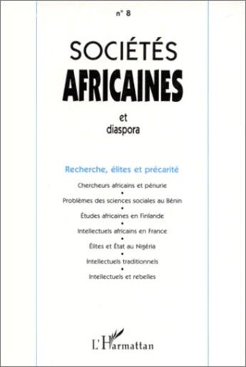 Couverture du livre « Recherche, elites et precarite - vol08 » de  aux éditions L'harmattan