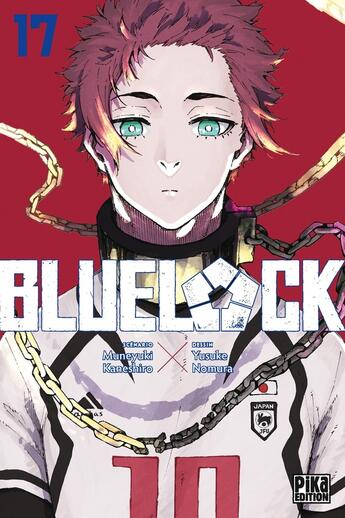 Couverture du livre « Blue lock Tome 17 » de Muneyuki Kaneshiro et Yusuke Nomura aux éditions Pika