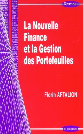 Couverture du livre « Nouvelle Finance Et Gestion » de Florin Aftalion aux éditions Economica