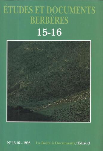Couverture du livre « Etudes et documents berberes » de  aux éditions La Boite A Documents