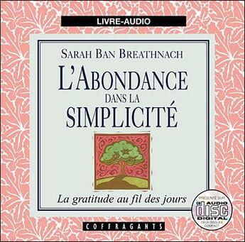 Couverture du livre « L'abondance dans la simplicite » de Sarah Ban Breathnach aux éditions Stanke Alexandre