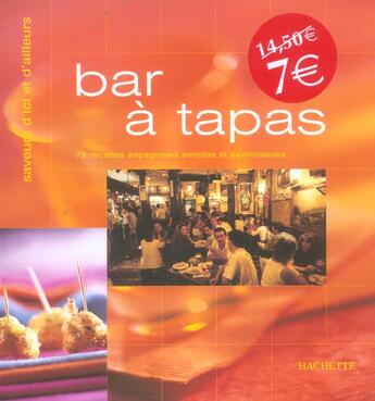 Couverture du livre « Bar A Tapas » de Sophie Brissaud aux éditions Hachette Pratique